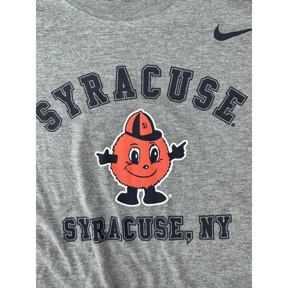 The Nike Tee Syracuse Orange T-Shirt Grey Athletic Men's XXL NWT
